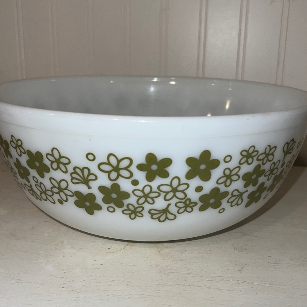 Pyrex Spring blossoms Crazy Daisy mixing bowl set 401 402 403 404 - Picture 14 of 16